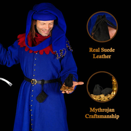 Small leather prize pouch