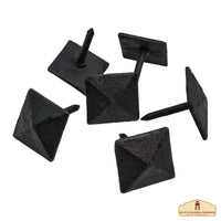 Solid cast iron nail with oil blackened effect