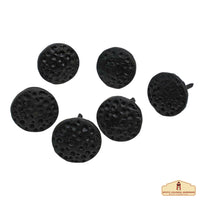 Rustic Cast Iron Nails - Round pummelled Head (Set of 6)