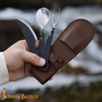 Traditional Nordic Viking Travellers Feasting Gear, Norseman Re-enactment