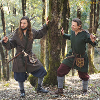 Viking Klappenrock Woolen Wrap Coat Kaftan