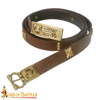 1250 - 1420 Wolf Belt in Brown - Veg Tan Leather
