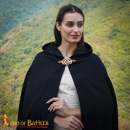 Viking Bronze Cloak Clasp with Celtic Dragon design suitable for heavy cloaks