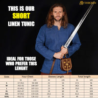 Viking Canvas Tunic 100% Cotton Blue