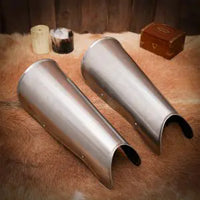 Greaves Open Back Leg Steel Plate Armour