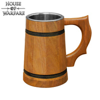 Wooden Tankard with Stainless Steel Inside