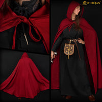Viking dark red maroon cloak Australia