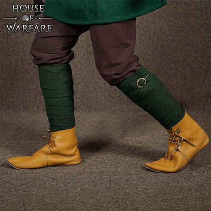 Viking green leg wrap clothing