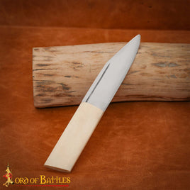 Viking Stainless Steel Knife with Bone Handle