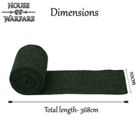 Viking leg wraps made from green wool