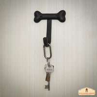 Vintage Victorian style black iron key hook