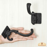 Vintage Victorian style wall hook with a curved body