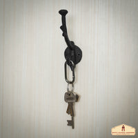 Rustic Cast Iron Tree Branch Wall Hooks – Set of 2