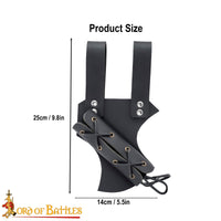 Weapons holder with adjustable lace closure