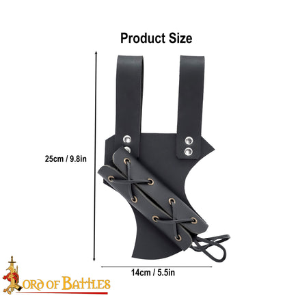 Weapons holder with adjustable lace closure