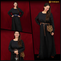 Medieval Dress - Black Cotton