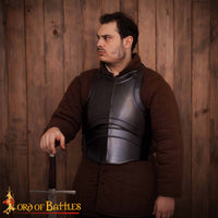 LARP Cuirass with Back Plate - Fantasy Armour (Polished or Blackened finish)