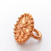 bronze reproduction 15th century button for reenactment clothing