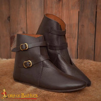 Medieval Brown Boot with Buckle