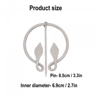 Celtic Leaf Brooch - Stainless Steel