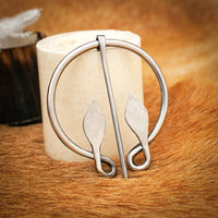 Celtic Leaf Brooch - Stainless Steel