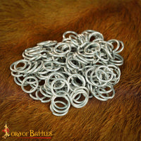 Loose Butted Chain Mail Rings 10mm 16g - Zinc Plated