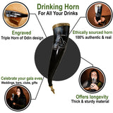 Horns of Odin Drinking Horn 32-38 cm (13"-15")