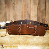 fantasy Viking brown waist cincher belt