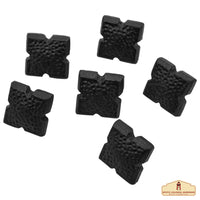 hand forged cast iron nail with oil blackened effect