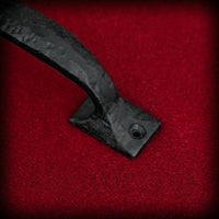 hand forged handle with square base