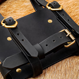 Handmade Leather Journal Holder for Fantasy and Reenactment