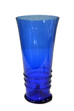 large blue medieval beer glass
