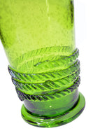 large medieval green decorative beer glass