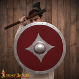 large red round dark ages shield