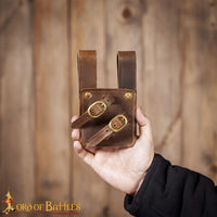 Sword Holder / Frog Square with Two Buckles - Crunch Brown - Left and Right