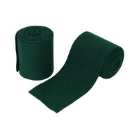 leg wraps made from green wool