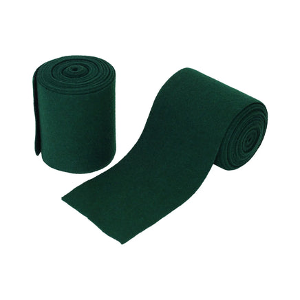 leg wraps made from green wool