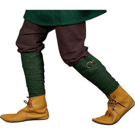 Viking green leg wrap clothing