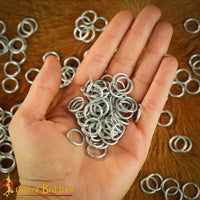 Loose Butted Chain Mail Rings 10mm 16g - Zinc Plated