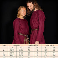 Viking Tunic "Erik" - Red Linen