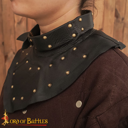 medieval brigandine gorget armour