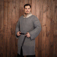 Fantasy Lightweight Chainmail Hauberk– Butted 10mm Round Aluminium and Rubber Rings