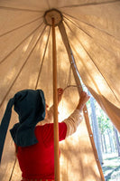 3.7m Medieval Bell Tent Large - Cotton Canvas