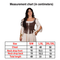 Renaissance Maiden Bodice - Brown Cotton