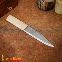 Viking Stainless Steel Knife with Bone Handle