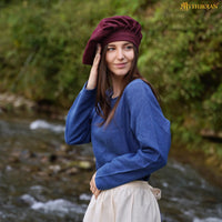 Red Wool Landsknechte Bag Hat