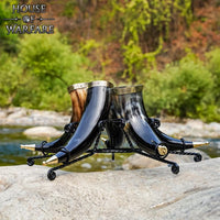 Drinking Horn Forged Stand for Five Horns
