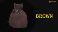 Tudor Gold and Dice Leather Bag - Black