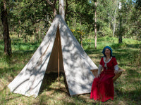 3.7m Medieval Bell Tent Large - Cotton Canvas