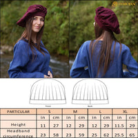 Red Wool Landsknechte Bag Hat